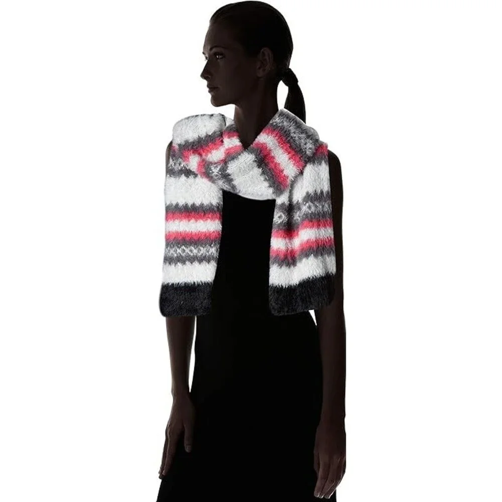 Steve Madden Women's Brushed Knit Chevron Scarf